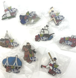 eBay Live! Juego de 9 prendedores Boston 2007 SWAG coleccionables - Imagen 1 de 1