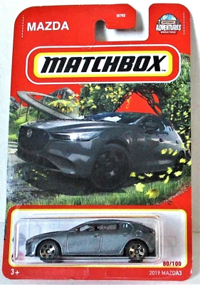 Mazda 3 Metalflake Grey 2022 Matchbox #80 MBX Highway 2019 Foto 1 de 4