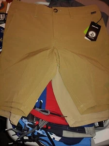 Volcom Frickn Slub 21" Hybrid Surf & Turf Stretch Board Short Size 32 - Picture 1 of 2