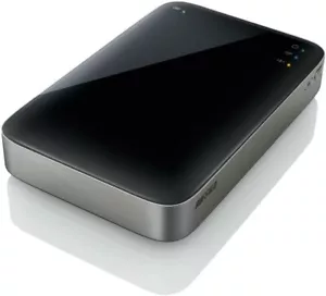 Buffalo's Air MiniStation™ HDD Hard Disk WiFi Apple iOS Android Made in Japan - Foto 1 di 1