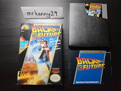 Back to the Future 1 Video Game (Nintendo NES, 1989) with Box and Manual - Image 1 of 4