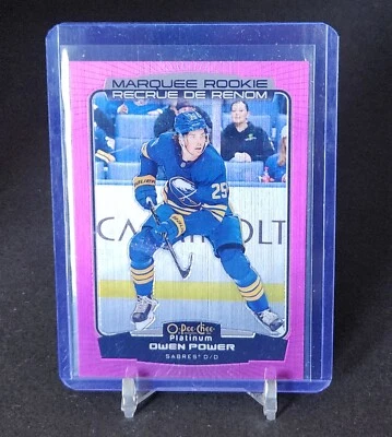 2022-23 O-Pee-Chee Platinum Marquee Rookie Matte  Pink #201 Owen Power Rookie RC - Image 1 of 2