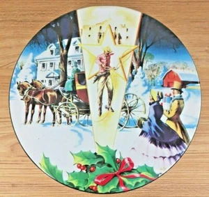 Vintage Collin Street Bakery Metal Decorative Tin Corsicana TX Christmas Alamo - Picture 1 of 7