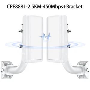 2.5KM Wireless Bridge Outdoor CPE Kit 5.8G 450Mbps Point-to-Point WiFi Bridge - Picture 1 of 14
