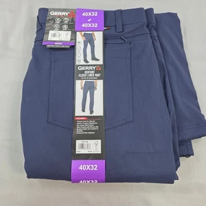 Gerry Venture Fleece gefütterte Hose Herren 40x32 blau wasserabweisend Stretch - Bild 1 von 5