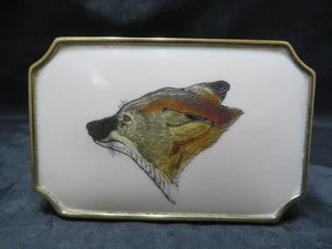 BTS HEBILLA DE CINTURÓN DE LATÓN MACIZO COLECCIÓN DE DISEÑADORES POR DOYLE YANCEY CABEZA DE ZORRO - Imagen 1 de 10