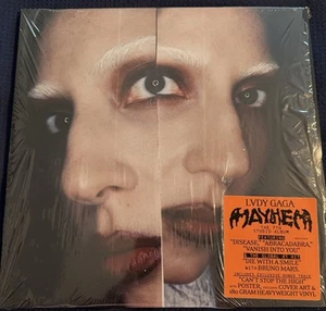 LADY GAGA signed/signiert Mayhem Insert mit Vinyl JSA Vollbrief - Bild 1 von 3