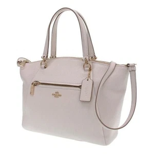 [VG] Coach Cream Beige Handbag Shoulder Bag 2way Crossbody Used From Japan - Picture 1 of 9