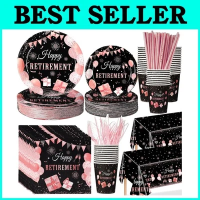 Rose Gold Retirement Party Decorations Set - Image 1 of 4