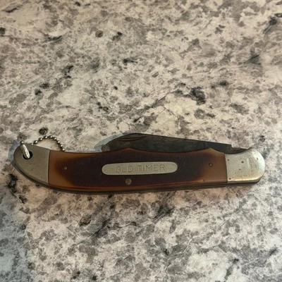 Navaja de bolsillo Schrade, U.S.A. 1250T, Old Timer, hoja única *NECESITA AFILADO* Foto 1 de 4