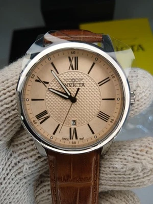 Mens Watch Invicta Celestial. Leather band, with date. 43mm (A54) - Image 1 of 4