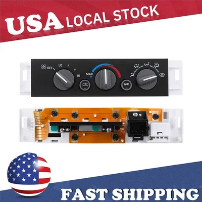 Unidad de interruptor del panel de control del aire acondicionado de la calefacción para Chevrolet GMC C1500 K1500 1996-2002 Foto 1 de 4