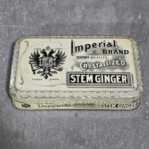 Imperial Brand Kristallisierter Stiel Ingwer Antik Werbung Blechdose Gewürzdose - Bild 1 von 5