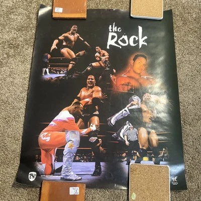 Póster de colección The Rock WWF WWE Wrestling 16x20 PREMIO DE CARNAVAL VER FOTOS Foto 1 de 4