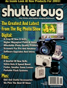 Shutterbug Magazine JUNE 2003 Your Photo and Digital Imaging Resource - Picture 1 of 3