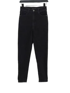 Quiz Women's Jeans UK 8 Black Cotton with Elastane, Polyester Skinny - Picture 1 of 5