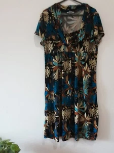 CROSSROADS Dress Womens Small Knee Length Short Sleeve Stretch - Bild 1 von 13