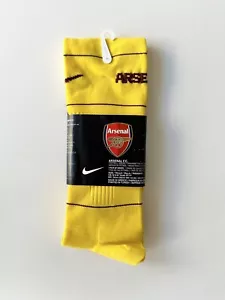 NEW Nike Arsenal Away Socks 2010-2011 Season Yellow Size Medium - Picture 1 of 4