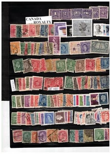 CANADA ROYALTY COLLECTION of 119++ STAMPS, USED cat $60.++ LOT 303-39cc - Picture 1 of 1