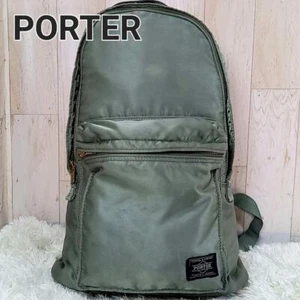 Zaino da giorno PORTER TANKER colore verde nylon - Foto 1 di 10