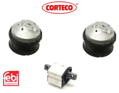 Juego de 3 montajes hidráulicos de motor y transmisión para Mercedes CORTECO y FEBI Foto 1 de 4