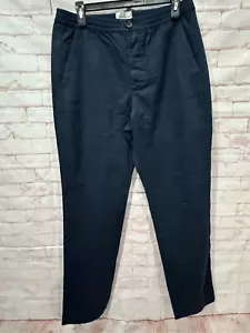Oliver Spencer Eden drawstring trousers navy size medium - Picture 1 of 8