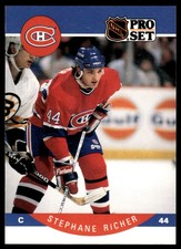1990-91 Pro Set Stephane Richer Montreal Canadiens #156