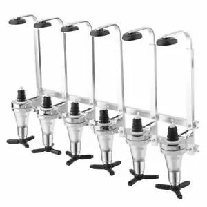 WALL MOUNTED & ROTARY STAND DRINK OPTIC DISPENSER PARTY BAR BUTLER 6 BOTTLES - Picture 1 of 9