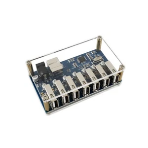 Hub USB 2.0 1 a 7 puertos Módulo de expansión USB Chip MTT 480Mbps con estuche de acrílico - Imagen 1 de 16