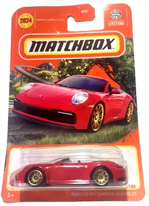 2024 MATCHBOX PORSCHE 911 CARRERA CABRIOLET 79/100 ROT - Bild 1 von 3