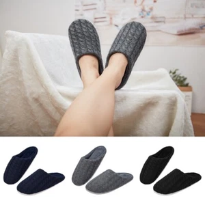 New Women Winter Warm Slippers Men Couples House Non-slip Soft Shoes Home Indoor - Picture 1 of 39