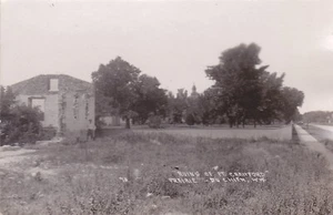 RPPC Prairie Du Chien, WI - Ruinen von Ft Crawford - Bild 1 von 2