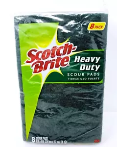 Scotch Brite 220-8-CC Heavy Duty Scour Pads, 6" x 9", 8 pack New - Picture 1 of 3
