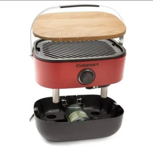 Cuisinart Venture Portable Gas Grill Red Store N Go Picnic Basket New In Box - Picture 1 of 12