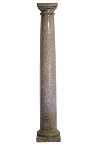 8 ft Antique Mixed Gray Granite Column - Picture 1 of 6