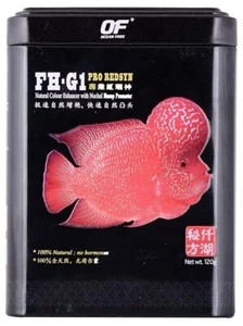 Ocean Free of Fh-G1 Pro Redsyn Flower Horn Younng Adult Fish Food Pellets, 120G - Picture 1 of 3