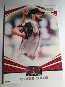 2019 Topps Stadium Club Beam Team Jumbo 5x7 Chris Sale Red Sox BT21 02/49