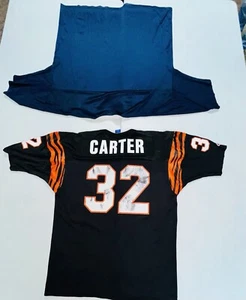 De colección. Ki-Jana Carter Bengals + PSU Color Blanco Campeón Jersey Lote Talla 52 - Imagen 1 de 9