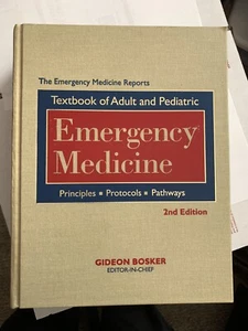 PEDIIATRIC Emergency Medicine: Textbook Of Adult 2nd Edition Gideon Bosker - Picture 1 of 3