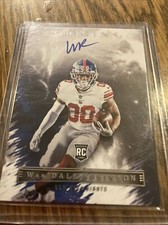 WAN'DALE ROBINSON AUTO RC 2022 PANINI ORIGINS ROOKIE ON CARD AUTOGRAPH SP GIANTS