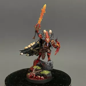 Bloodmaster Herald of Khorne Skulltaker Warhammer 40K demoni del caos dipinti professionali - Foto 1 di 6