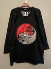 Vintage 90s Metallica GIANT Jersey Black Size Large Pushead Embroidered (E385)