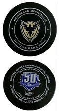 SHERBROOKE PHOENIX LHJHQ RARE 50years OFFICIAL GAME PUCK - CANADA QUEBEC LEAGUE
