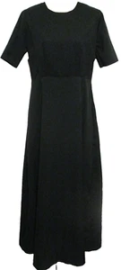 Amish Mennonite Tall Modest Cape Dress 36Bx30Wx55L Solid Green Handmade Plain - Picture 1 of 5