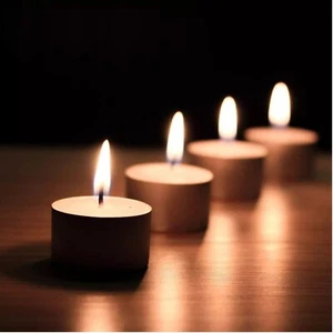 Tea Lights 4 Hour Long Burn Night Light Candles Unscented Tealights - Picture 1 of 6