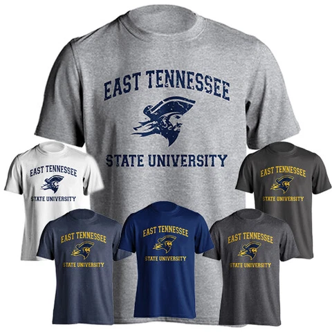 East Tennessee State University ETSU Buccaneers Retro Distressed Logo T-shirt Cover