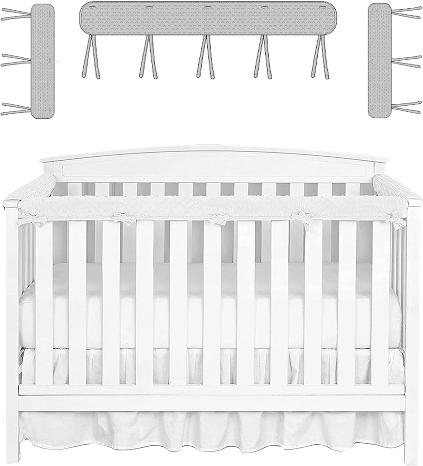 Cubierta protectora de riel de cuna anticolisión para dentición envoltura protectora para cuna estándar Foto 1 de 4
