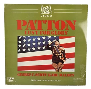 Patton Lust For Glory Laser Disc LD 1970 CLV PAL 1005-70 George C Scott - Foto 1 di 3