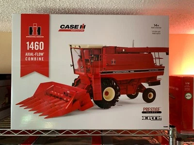 Prestige International 1460 Combine w/ Cornhead Platform ERTL Case IH ZFN44291 - Image 1 of 2
