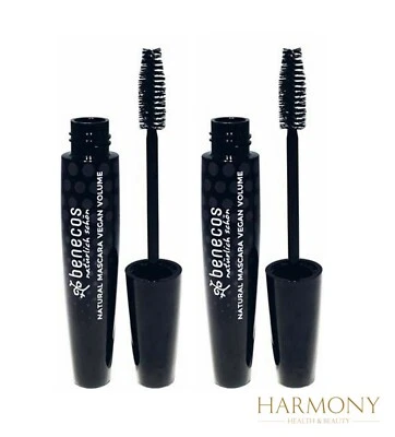 2 x Benecos Vegan Volume Natural Mascara, Magic Black — 第 1/2 张图片